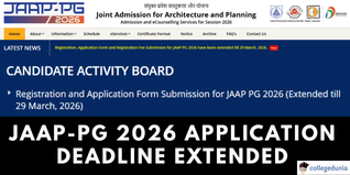 JAAP-PG 2026 Registration Extended Till March 29; Apply @jaappg.admissions.nic.in